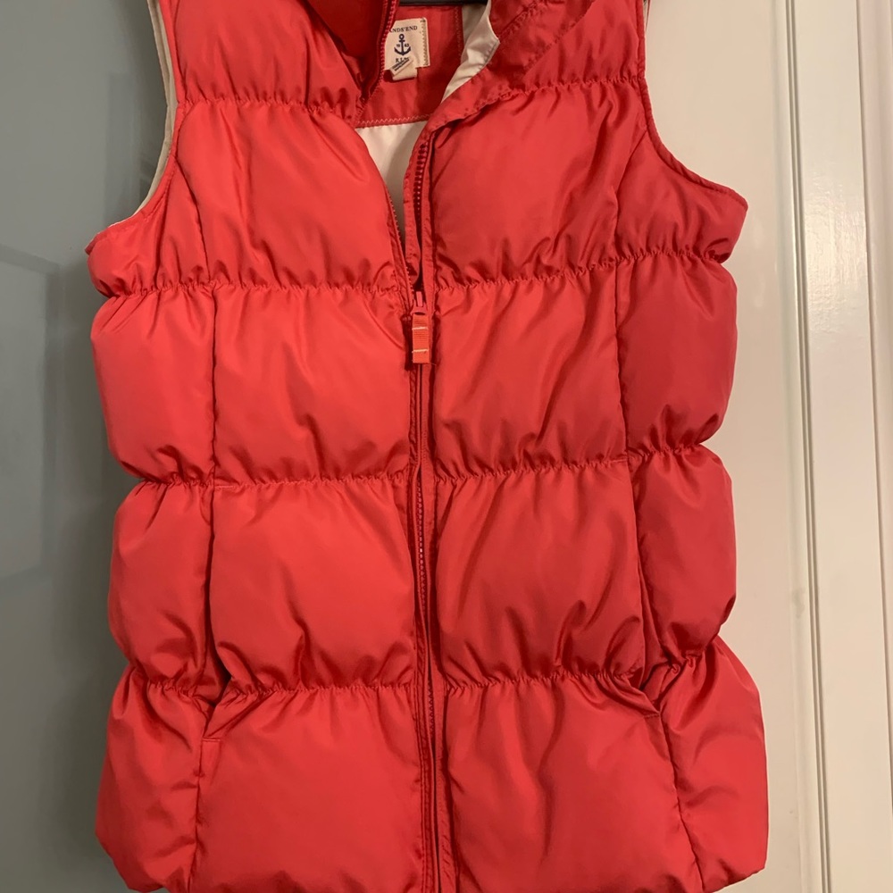 Land’s End puffer vets Kids large size 11-12 Pink